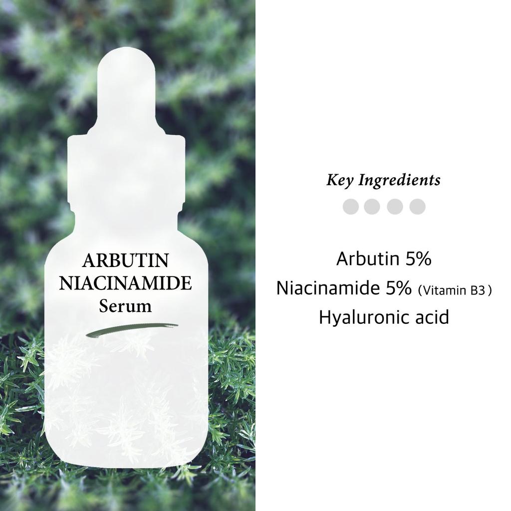Cos De BAHA AN Arbutin 5% Niacinamide 5% Brightening Glow Serum 30ml