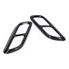 2PCS 4‑Out Exhaust Tip Trim Tail Throat Frame Quad Outlet Glossy Black Replacement for Cadillac CT5 2020