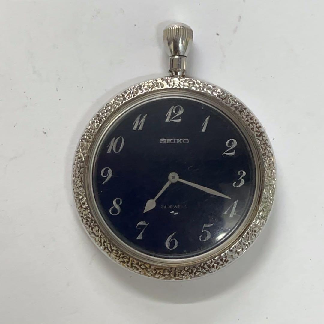 

[Б/У] Винтажные карманные часы Seiko с ручным заводом и 24 камнями