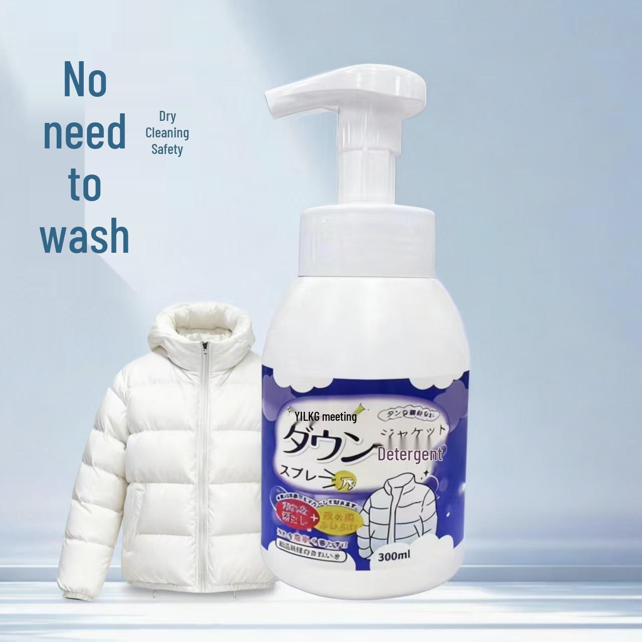 Waterless Foam Cleaner for Cotton Clothes - No-Wash Dry Cleaning Agent