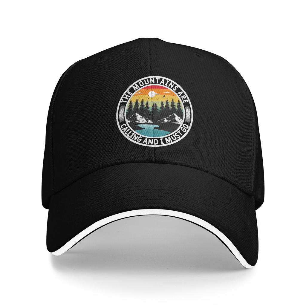 Personalized Mountain Camping Adventure Camper Baseball Cap Hip Hop Unisex WoUnisexs Adjustable  Dad Hat Autumn Snapback Caps