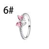 Original Copper Open Ring Star & Moon Foot Claw Heart Adjustable Ring For Women Wedding Birthday Party Jewelry Gift
