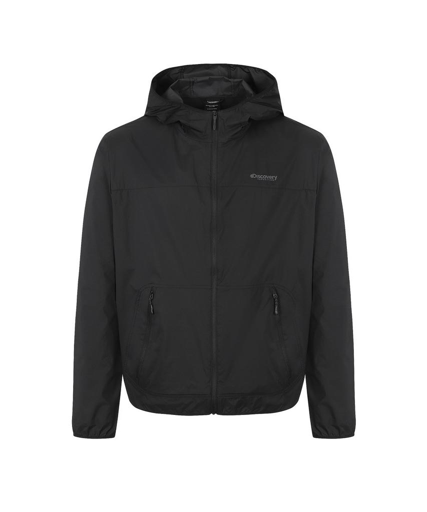 Discovery Expedition Men'S Freshvent 2.0 Packable Windbreaker (Black)