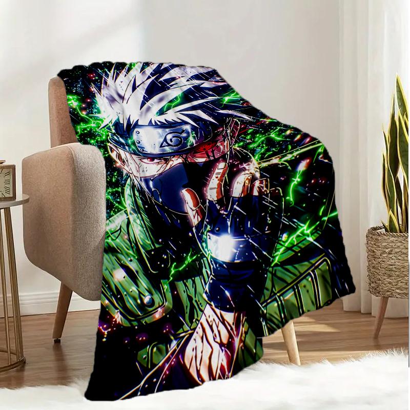 Dark Anime ninja Character Blanket Lightweight Ideal Bedding Blanket Perfect for Travel, Camping, Living Rooms, Offices, Sofas, Fan Christmas gift