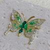 New Butterfly Brooches For Women Inlaid Zircon Imitation Pearl Brooch Pin Girls Wedding Party Clothing Jewelry Accessory