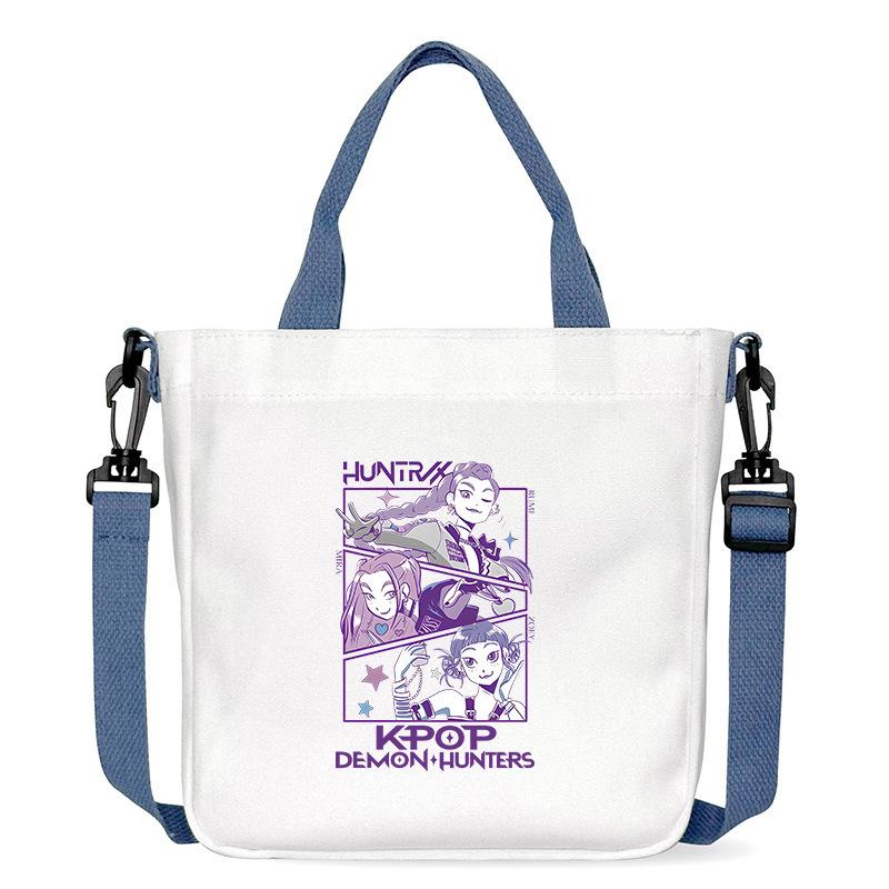 Anime Cartoon Print Office Worker Commuter Portable Messenger Bag Student Large Capacity Casual Handbag