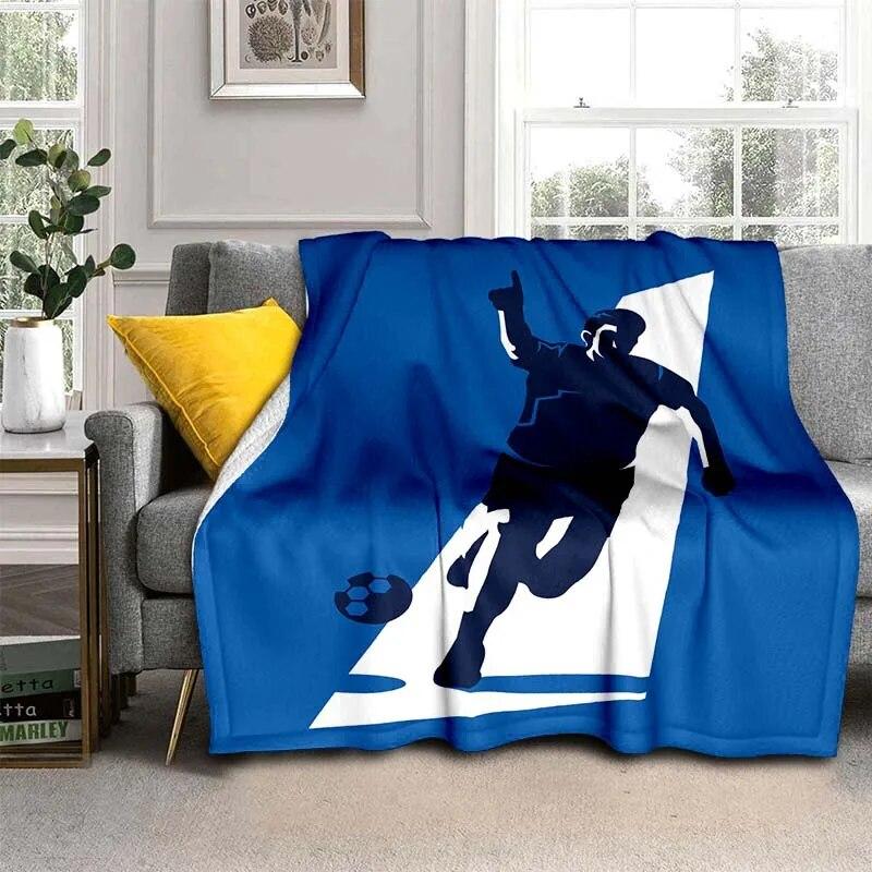 3D Print Football  Blanket For All Season,Warm and Soft Blanket  For Couch Sofa Office Home Travel Camping Birthday Gift