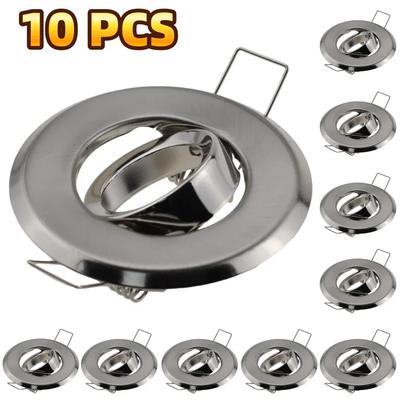 5/10 Pcs Led Ceiling Spotlight Bulbs Bracket MR11 Lampholder Recessed Lamp Fitting Round Source Lighting Indoor