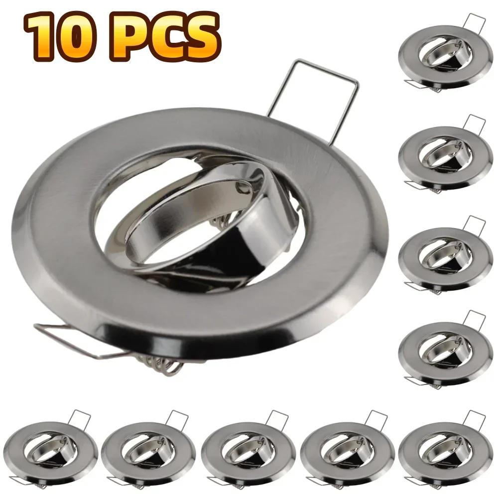 5/10 Pcs Led Ceiling Spotlight Bulbs Bracket MR11 Lampholder Recessed Lamp Fitting Round Source Lighting Indoor