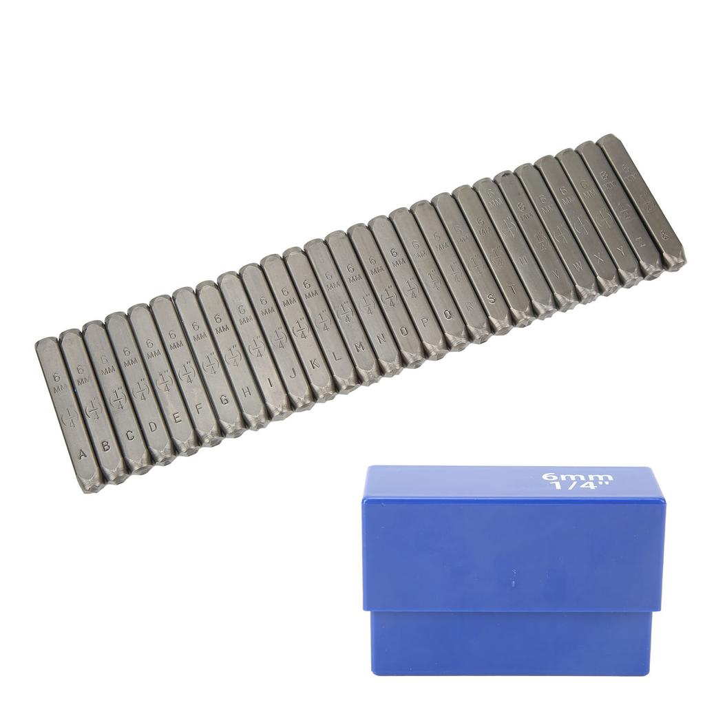 Letter Punch Set 27 Letters High Strength High Carbon Steel Metal Letter Stamp Set for Jewelry Artwork