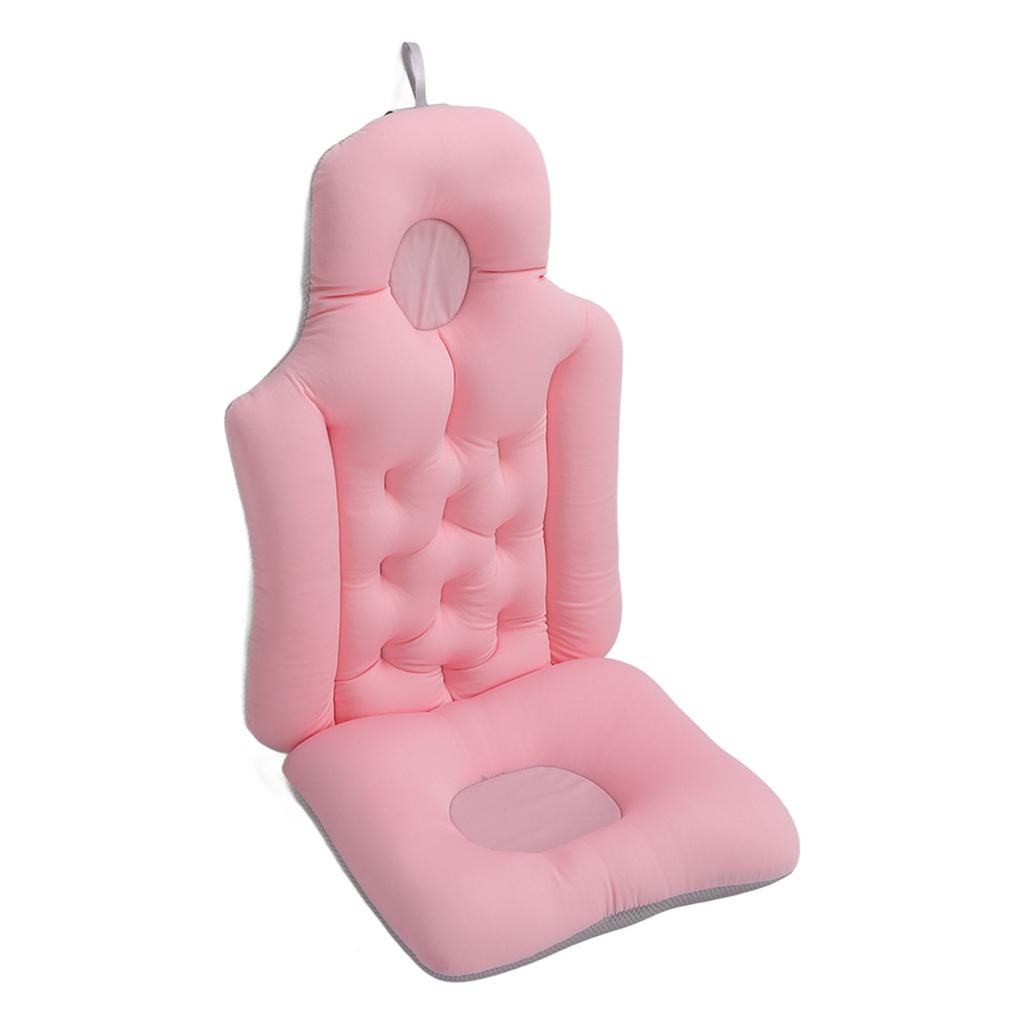 Bathtub Cushion Soft Breathable Folding Headrest Back Support Bath Pillow Cushion for Adults Spa