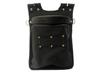 Knicks Cordura Ballistic Fabric Waist Pouch Black Two-Way Two-Drawer (Slim Type) BA-201BB