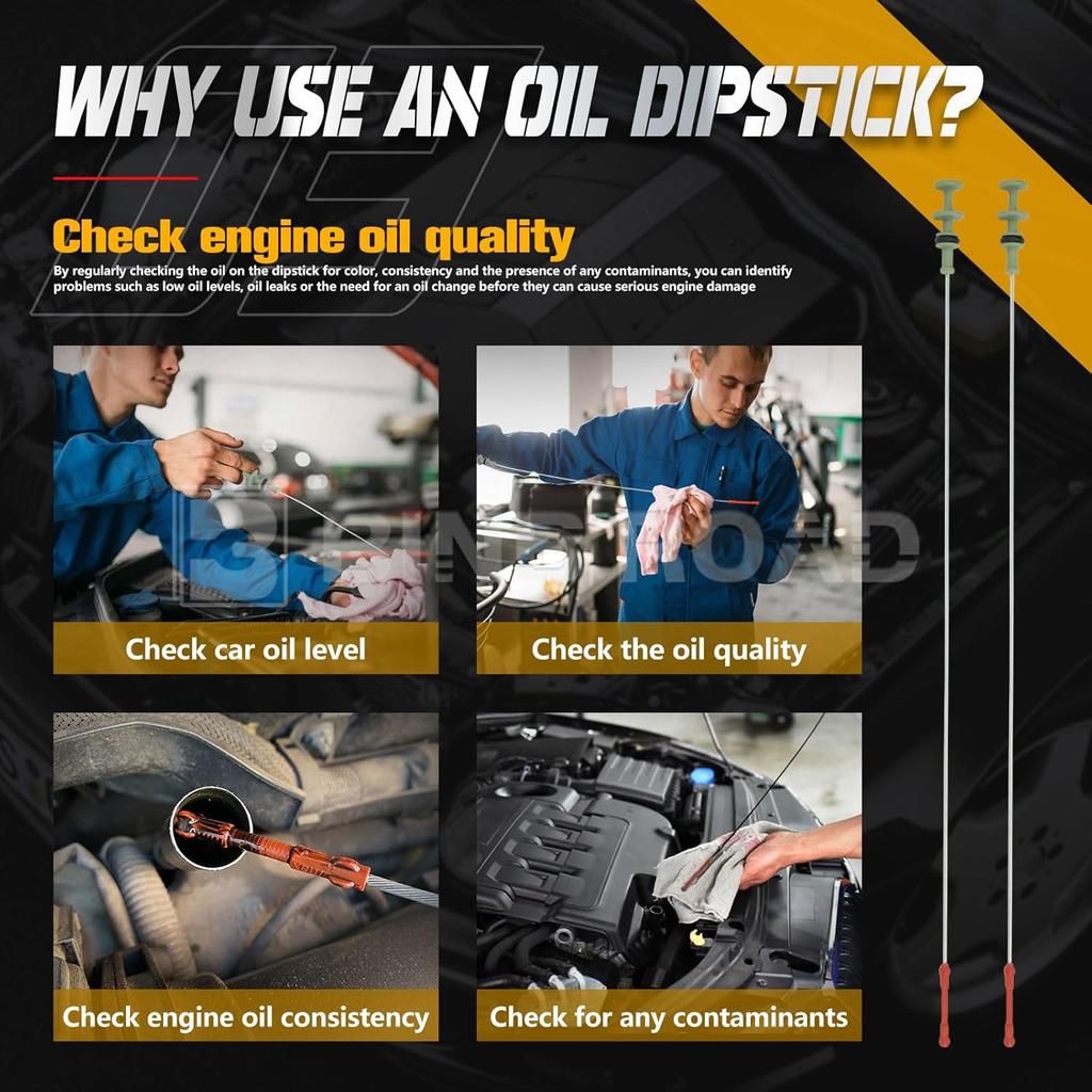 Engine Oil Fluid Dipstick 2760101872 Compatible with Mercedes-Benz C300 C350 E350 E400 GLK350