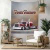 Kw Heavy Trucks Custom Your Name Wall Decor Tapestry Art For Pet Memorial Birthdaywedding Party Backdrop Family Gift