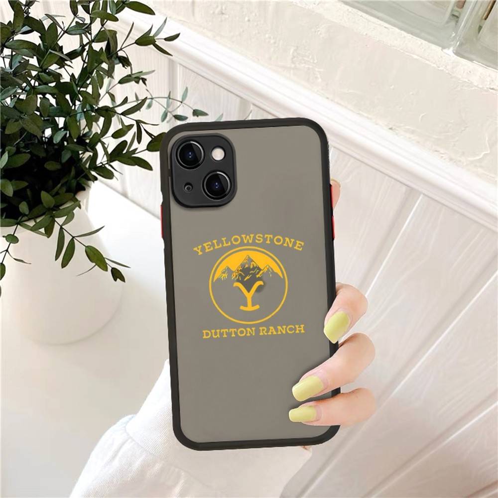 Y-Yellowstone Logo For IPhone Air 16 15 14 Plus 13 12 11 Pro Max Matte Cover Jelly Shockproof Phone Case