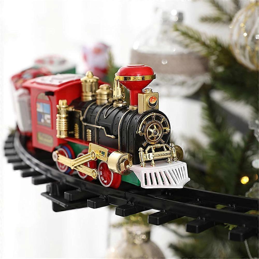 Christmas Electric Train Toy Christmas Tree Scene Decor Hanging Ornament For Festival Holiday New Year Decoration