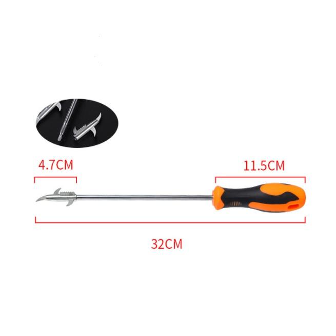 Multi-functional Auto Tire Stone Cleaning Hook Anti Tire Puncture Auto Repair Tool Stone Cleaning Tool Hook Screwdriver