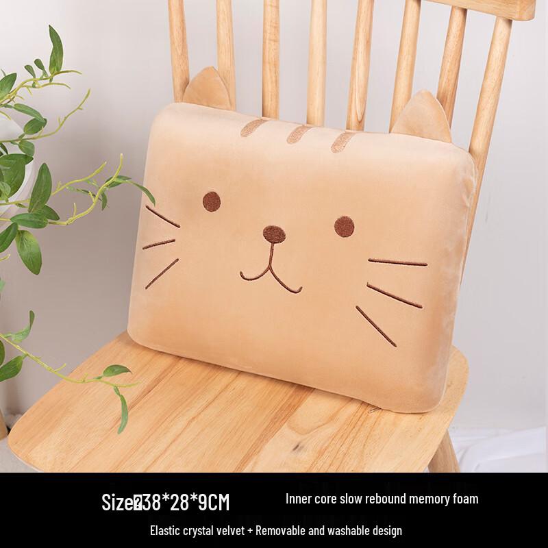 Changbaosen F15 Cartoon Cat Nap & Lumbar Support Pillow