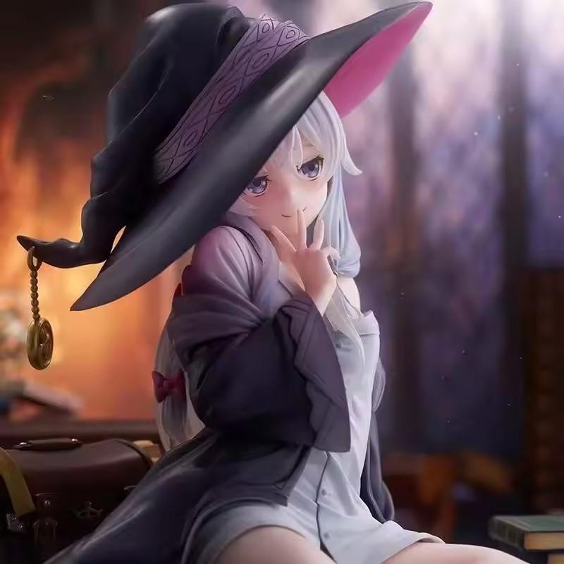 Nowe Anime Wędrująca Wiedźma: Podróż Elainy 20cm Elaina Figurka Akcji z PVC Model Zabawki na Urodziny dla Dzieci