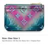 Louis Vuitton Key Pouch Monogram Vernis Metallic Blue/Pink M90524