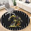 1pc Transformer Robot Chair Carpet for Office - Indoor Non-Slip Washable Polyester Fiber Carpet, Soft Comfortable Mat For Office yy250928017