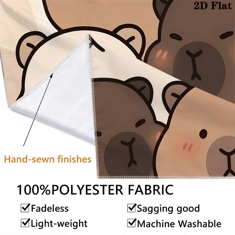 Capybara Wall Tapestry Aesthetic Wall Hanging Printed Fabric Blanket Decorative Tapestries for Bedroom Living Room Home Decor