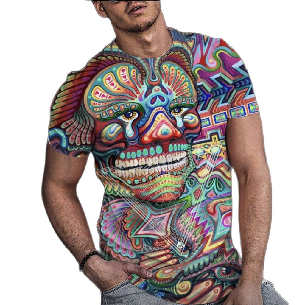 Vintage Cthulhu T Shirt For Men 3d Printed Men's Horror T Shirt Crew Neck Short Sleeve Oversized Tops Tee Shirt Homme Camiseta