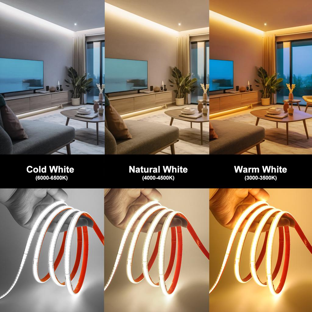 AC 220V COB Strip IP65 Waterproof 10CM Cut 240Leds/M 3000K 4000K 6000K Home Decor Flexible Ribbon Rope Tape LED Light