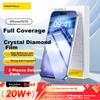 Pisen Защитное стекло для экрана iPhone 16/15, Полное покрытие HD, устойчивое к отпечаткам пальцев и падениям, Передняя пленка, 2 шт. с инструментом для нанесения