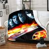 1pc Blanket Fast and Furious Print Design, Lightweight Blanket for Sofa, Bed- Soft &Warm, Gift for All Seasons like Christmas, Halloween
