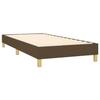 Cadre de lit avec matelas - Maison Exclusive - 90x190 cm - Tête de lit réglable - Marron foncé