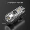 USB Wiederaufladbare LED Taschenlampe LED Mini Schlüsselanhänger Licht Multifunktionale Tragbare Taschenlampe Handlampe für Camping Spaziergang Angeln
