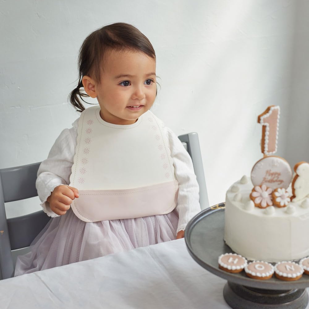 Mealtime Marlow One Size [Dymowa] Apron, Bib, Flower, Baby,