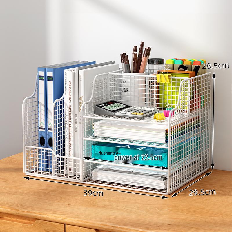 Multi-layer Desktop File & Bookshelf Organizer