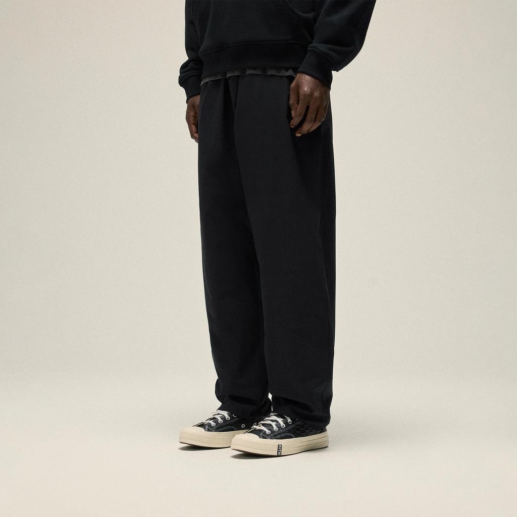 Kith Maverick 2025 Spring Collection Mid-Rise Drawstring Stretch Solid Comfortable Casual Pants Men Bottoms Black KHM060821-001