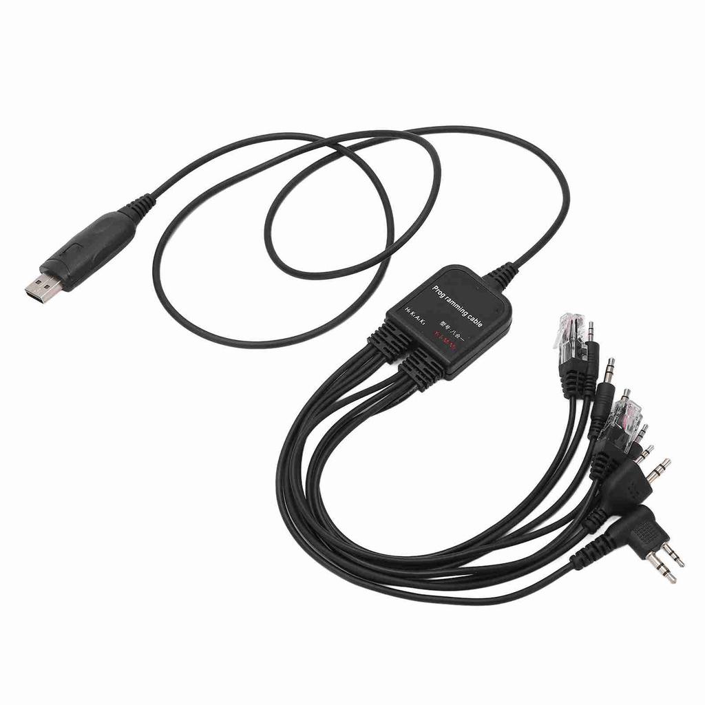 8-in-1 USB-Programmierkabel Plug and Play Hohe Leistung für Kenwood Walkie-Talkie