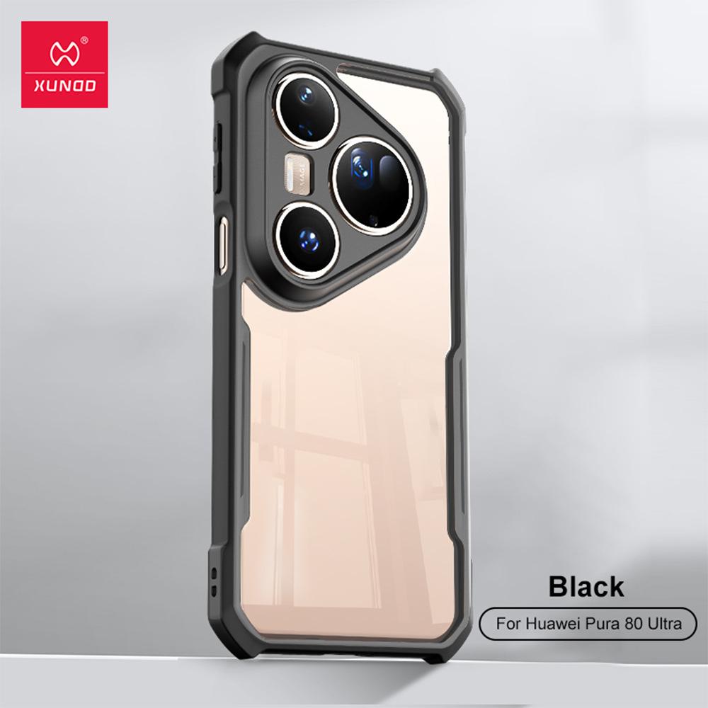 

Для Huawei Pura 70 80 Ultra Pura 70 80 Pro Plus Pro+ Чехол XUNDD Противоударный Бампер Защитные Чехлы Прозрачная Накладка на Телефон Роскошный Корпус For Huawei Pura 80 Ultra чёрный