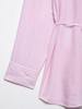 TAOP&ZA Women's Spring/Summer Waist-Tie Long Sleeve Shirt with Turn-Down Collar