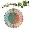 360 Degree Rotating Metal Wind Spinner for Outdoor Garden Decor with Intricate Floral Design and Vibrant Colors Perfect Gift for All Seasons