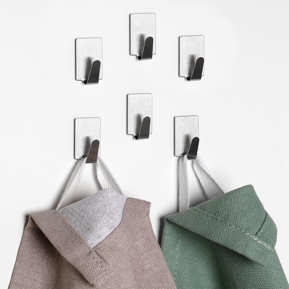 Self-Adhesive Steel Hanger Hook 1.8X2.5 Cm 6 Pcs.