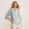 Waiwaiaiem Yy_Cover-Up Lace V-Neck Top