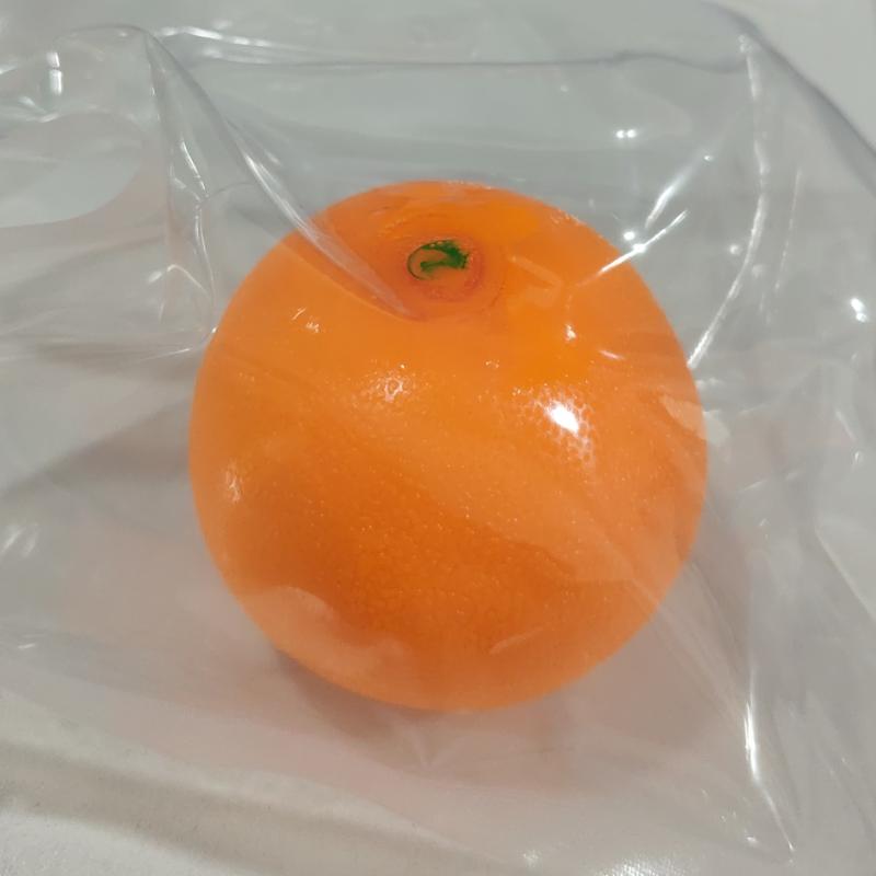 Orange Stress Ball Squishy Squeeze Toy Slow Rising Sensory Fidget with Crisp Sound ASMR Anti-Stress Relief Release Toy for Adult