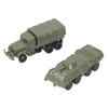 2Pcs 1/144 Vehicle Model Building Kits Education Tabletop Decor 4D M35 Truck