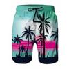 Summer Men's Lightweight Breathable 3D Printed Beach Shorts Summer Casual Swimwear for Outdoor Activities