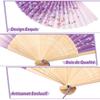 Silk Folding Bamboo Folding Japanese Clothing Heat Fireworks Respect for the Aged Present [GWHOLE] Women's Fan, High-Quality Fan, Large, Durable,