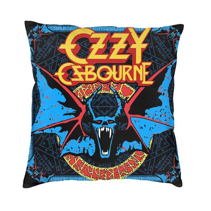 Vibrant Ozzy Osbourne Square Throw Pillow Case Decoration 3D Two Side Print Rock Band Heavy Metal Cushion Cover for Living Room