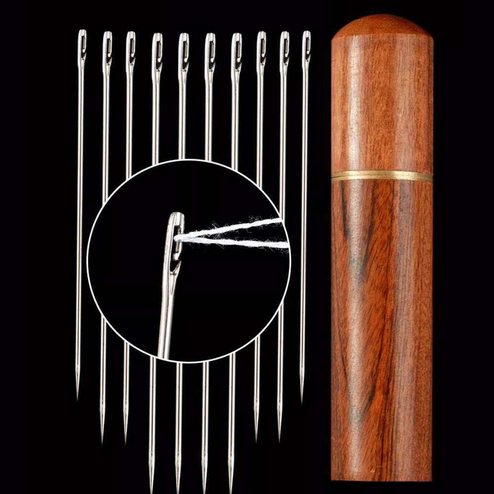 Stainless Steel Blind Sewing Needle Self-Threading Needle Hand Sewing Needle Clothing Mending