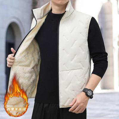 Cotton Vest, Lamb Wool Vest, Velvet Thickened Thermal Vest, Winter Outer Wear Vest
