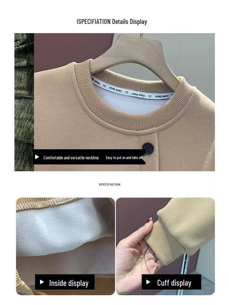 Boys' Stylish Korean Sporty Sweatshirt Set - 2025 New Fashion Two-Piece for Spring & Autumn