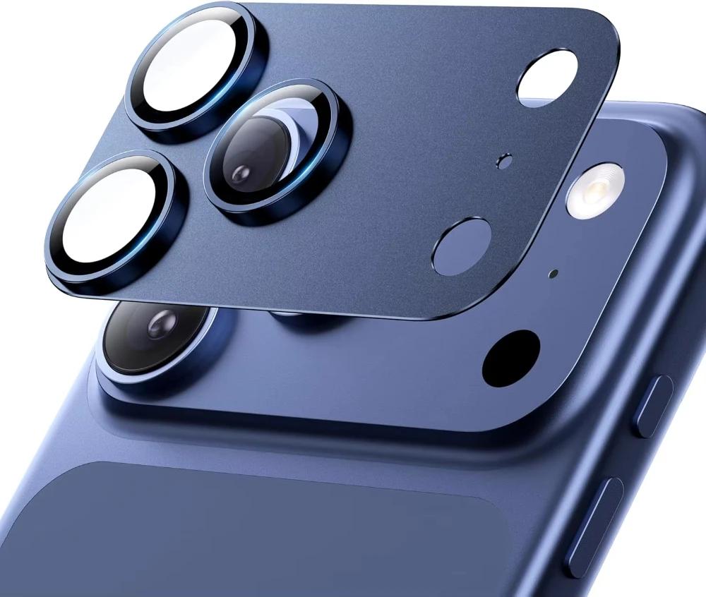 Original Metal Camera Armor Protect Cover For IPhone 17 Air Pro Max Anti-scratch HD Definition Glass Alloy Lens Ring Protect Cap